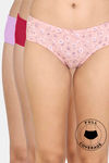 Zivame Low Rise Full Coverage Hipster Panty (Pack of 3) - Multicolor — thumbnail 1